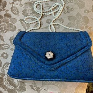 Anthropologie velvet purse